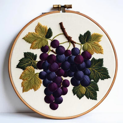 Rubbyoo Embroidery Kit -  Grapes