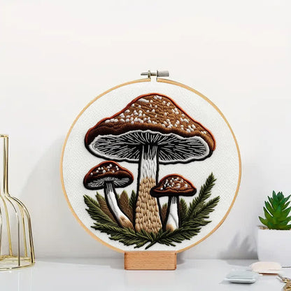 Rubbyoo Embroidery Kit - Mushroom