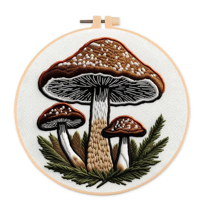 Rubbyoo Embroidery Kit - Mushroom