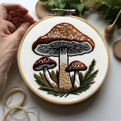 Rubbyoo Embroidery Kit - Mushroom