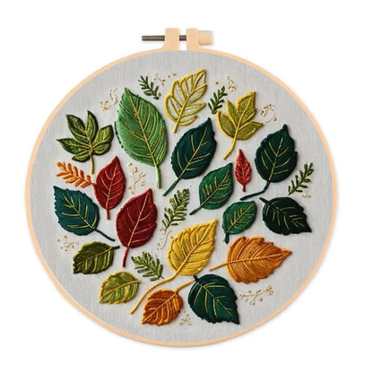 Rubbyoo Embroidery Kit - Fallen Leaves