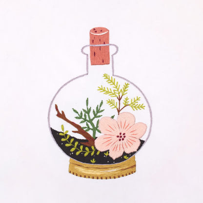 Rubbyoo Embroidery Kit - Terrarium Plants