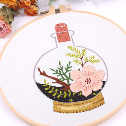 Rubbyoo Embroidery Kit - Terrarium Plants