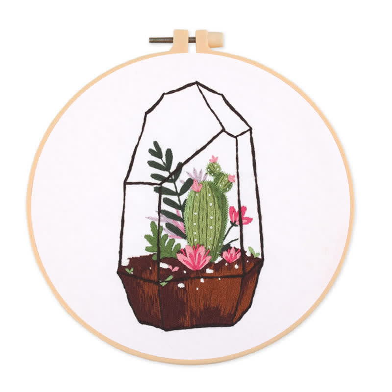 Rubbyoo Embroidery Kit - Succulent Plants