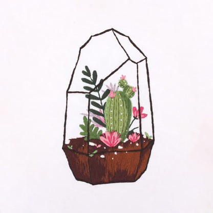 Rubbyoo Embroidery Kit - Succulent Plants