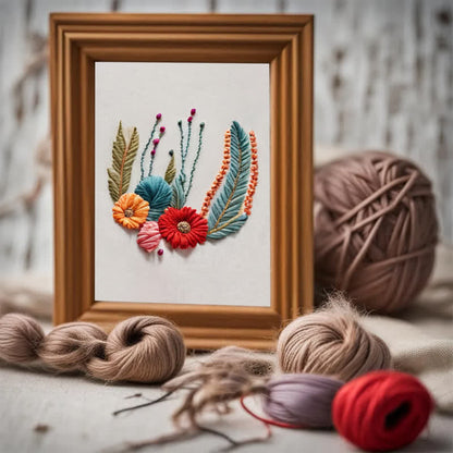 Rubbyoo Embroidery Kit - Wildflower