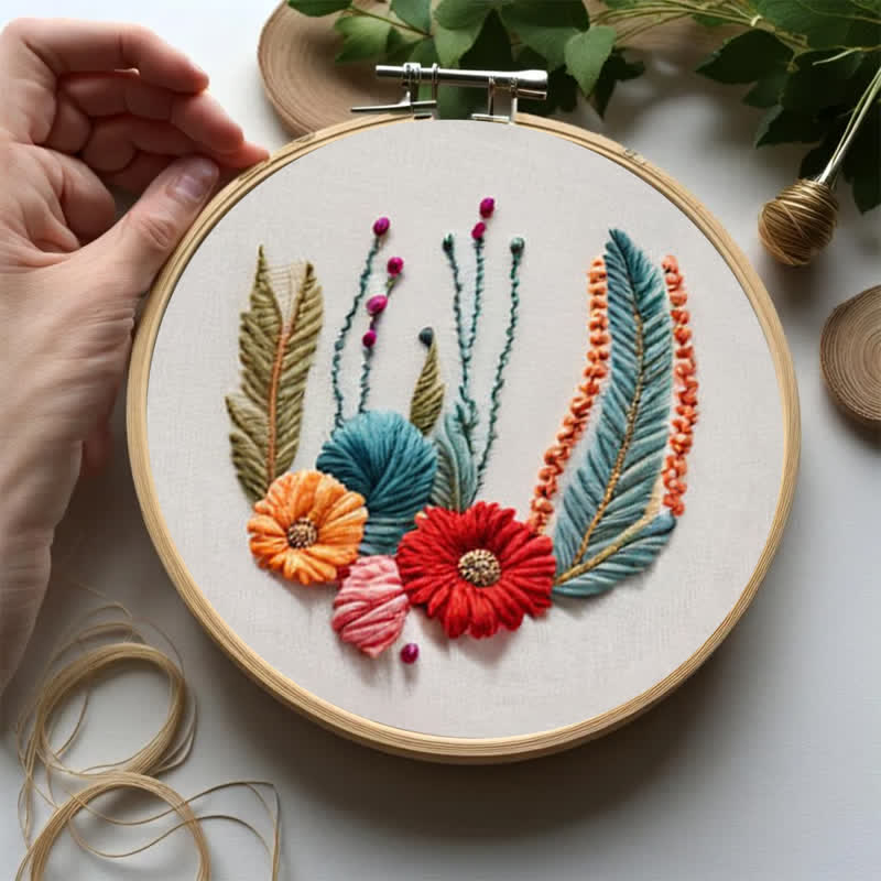 Rubbyoo Embroidery Kit - Wildflower