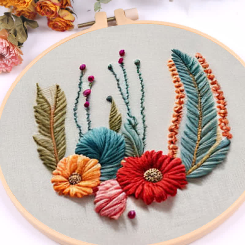 Rubbyoo Embroidery Kit - Wildflower