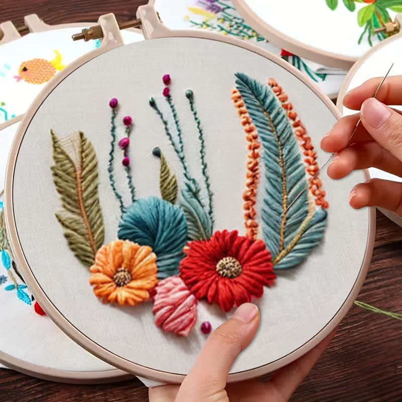 Rubbyoo Embroidery Kit - Wildflower
