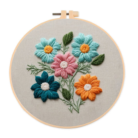 Rubbyoo Embroidery Kit - Folk Floral
