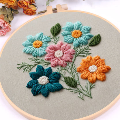Rubbyoo Embroidery Kit - Folk Floral