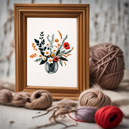 Rubbyoo Embroidery Kit - Plants