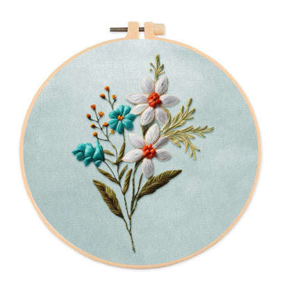 Rubbyoo Embroidery Kit - Beautiful Flower