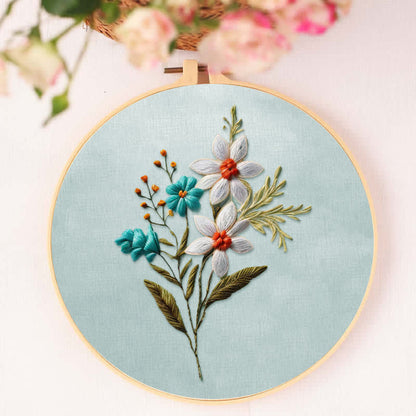 Rubbyoo Embroidery Kit - Beautiful Flower