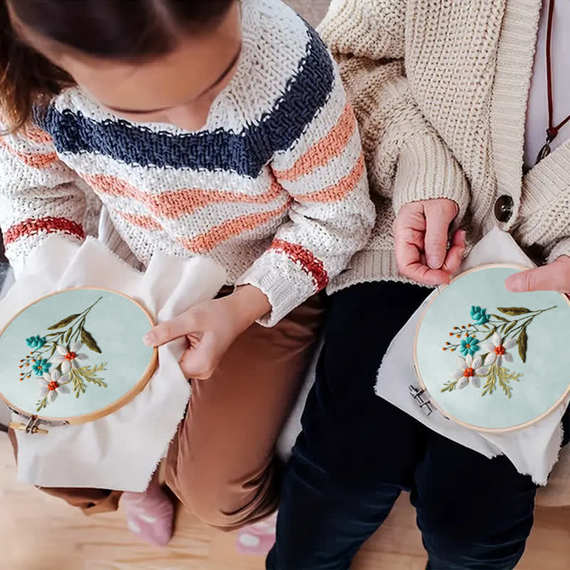 Rubbyoo Embroidery Kit - Beautiful Flower