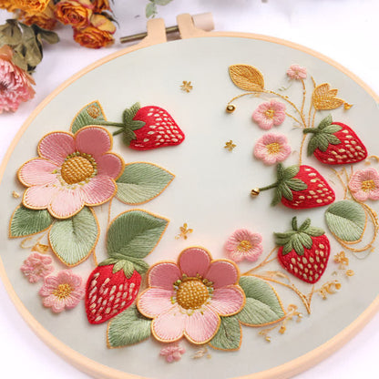 Rubbyoo Embroidery Kit - Strawberries