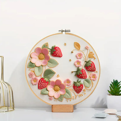 Rubbyoo Embroidery Kit - Strawberries
