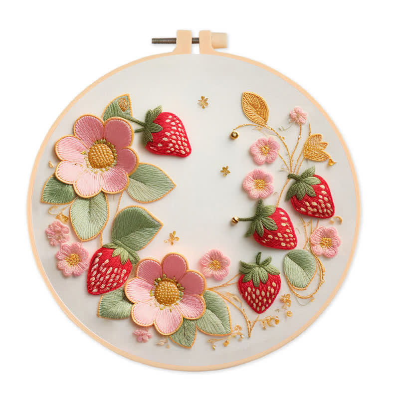 Rubbyoo Embroidery Kit - Strawberries