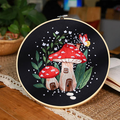 Rubbyoo Embroidery Kit - "Magic mushrooms"