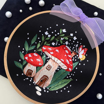 Rubbyoo Embroidery Kit - "Magic mushrooms"