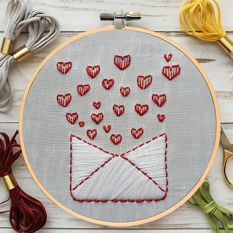 Rubbyoo Embroidery Kit - Love Letters