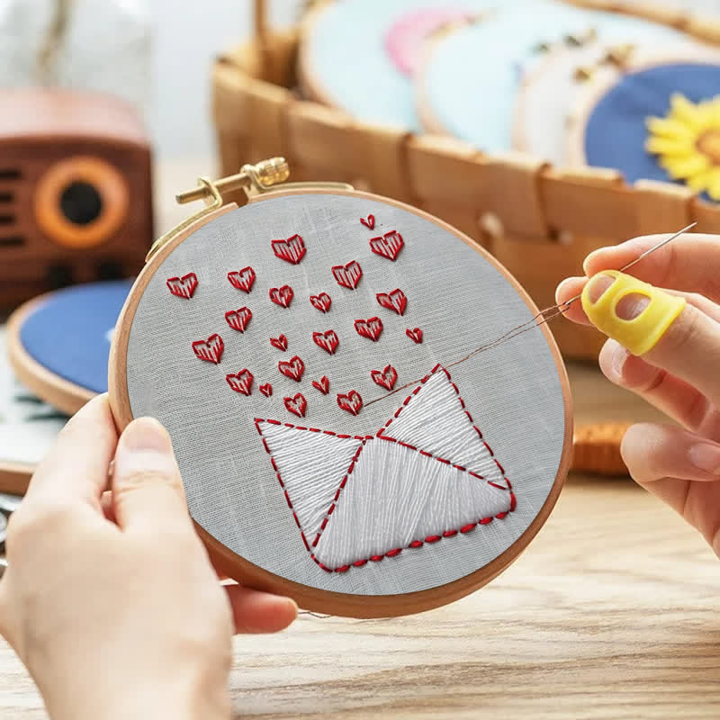 Rubbyoo Embroidery Kit - Love Letters