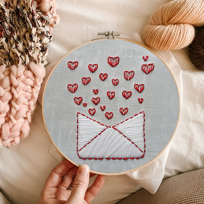 Rubbyoo Embroidery Kit - Love Letters