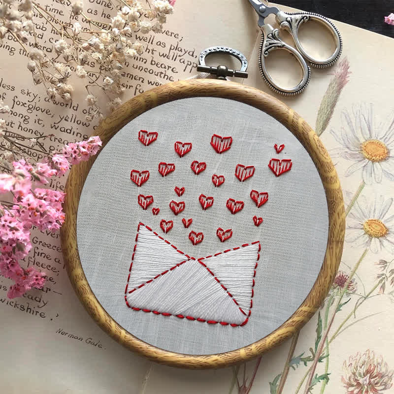 Rubbyoo Embroidery Kit - Love Letters