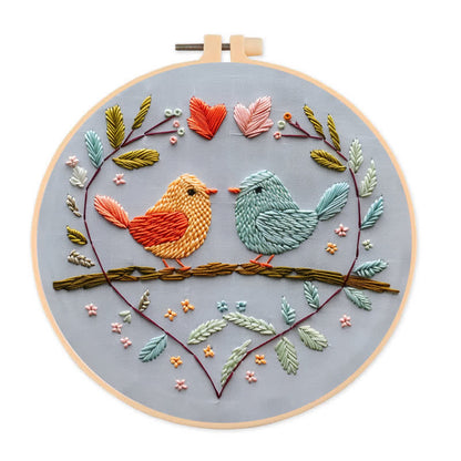 Rubbyoo Embroidery Kit - Love Birds