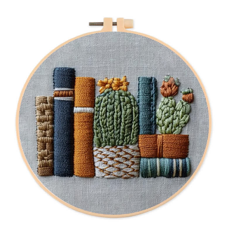 Rubbyoo Embroidery Kit - Bookshelf