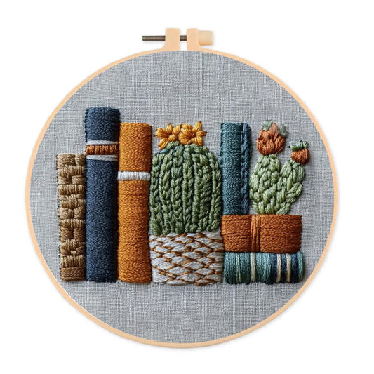 Rubbyoo Embroidery Kit - Bookshelf