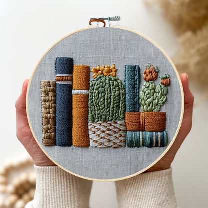 Rubbyoo Embroidery Kit - Bookshelf