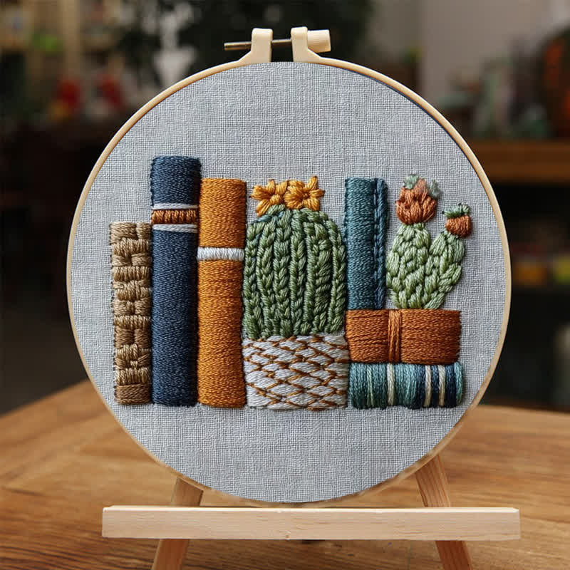 Rubbyoo Embroidery Kit - Bookshelf