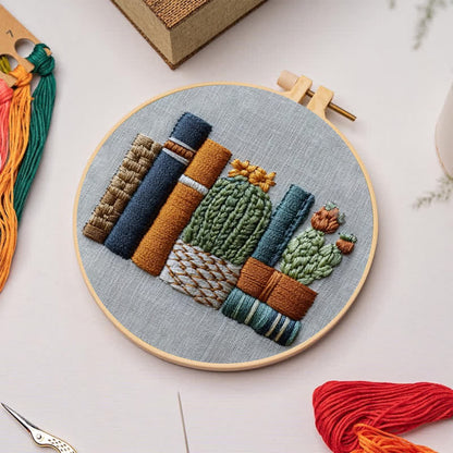 Rubbyoo Embroidery Kit - Bookshelf