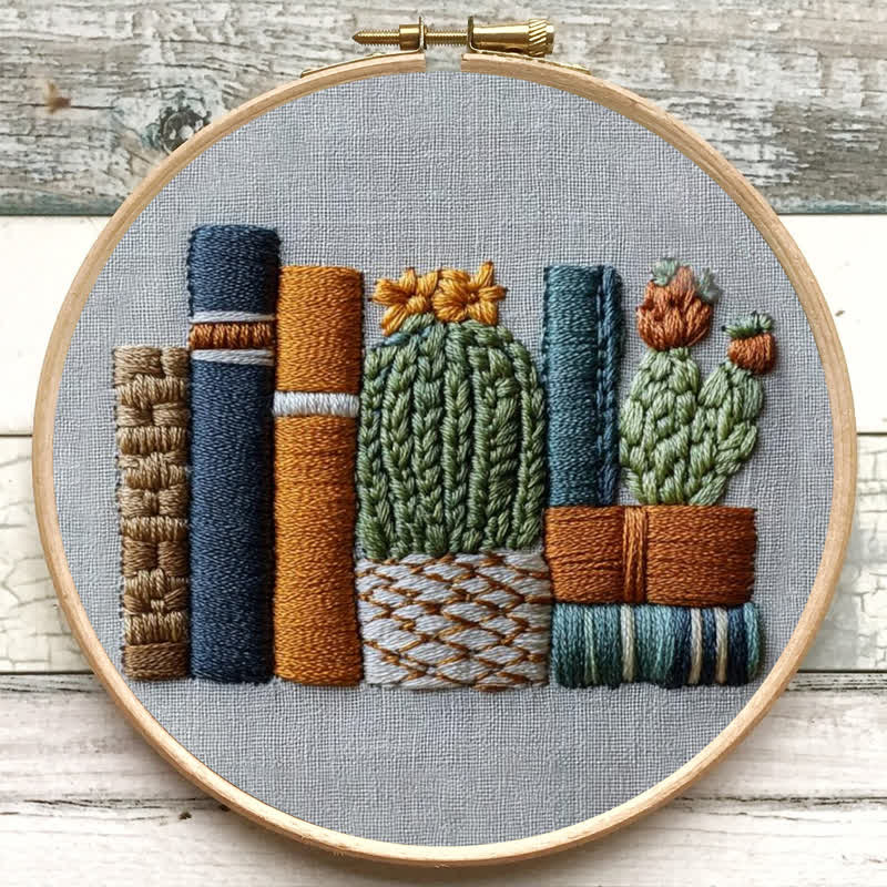 Rubbyoo Embroidery Kit - Bookshelf