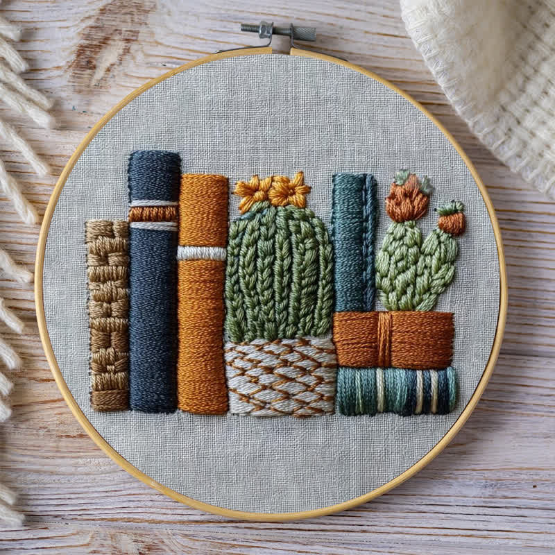 Rubbyoo Embroidery Kit - Bookshelf