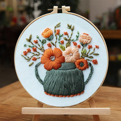 Rubbyoo Embroidery Kit - Tea Leaves