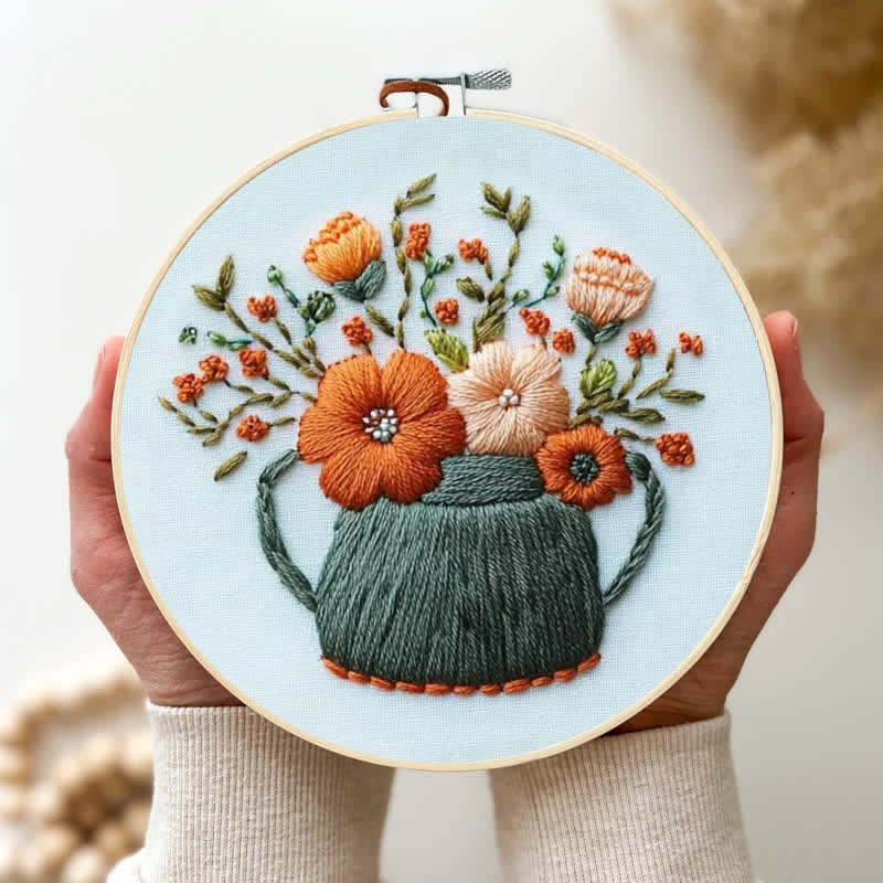 Rubbyoo Embroidery Kit - Tea Leaves