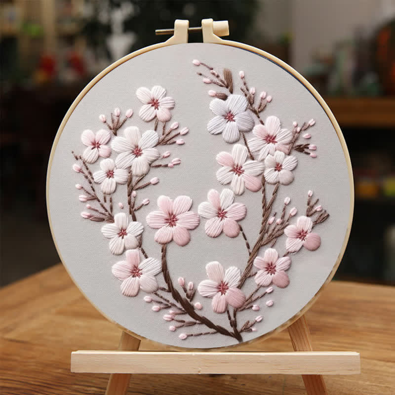 Rubbyoo Embroidery Kit - Cherry Blossom