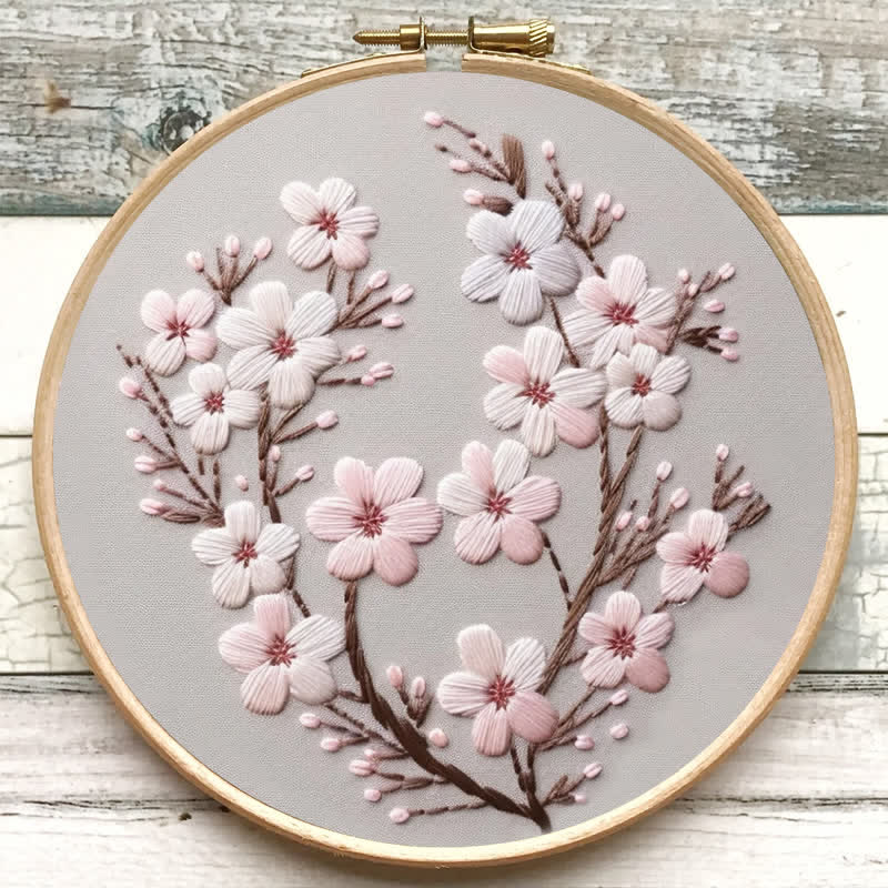Rubbyoo Embroidery Kit - Cherry Blossom