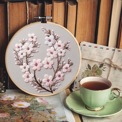 Rubbyoo Embroidery Kit - Cherry Blossom