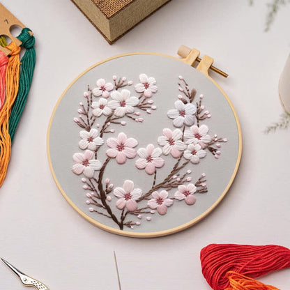 Rubbyoo Embroidery Kit - Cherry Blossom