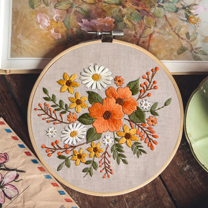 Rubbyoo Embroidery Kit - Spring Flowers