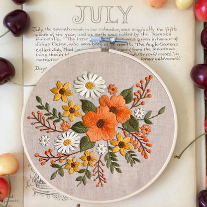 Rubbyoo Embroidery Kit - Spring Flowers