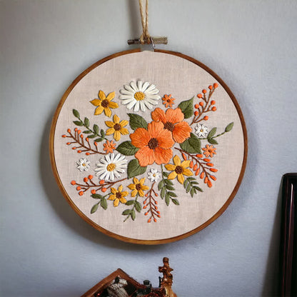 Rubbyoo Embroidery Kit - Spring Flowers