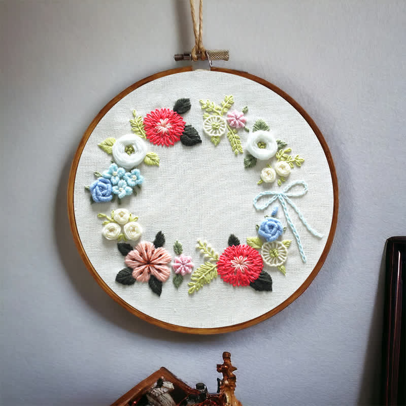 Rubbyoo Embroidery Kit - Retro Floral