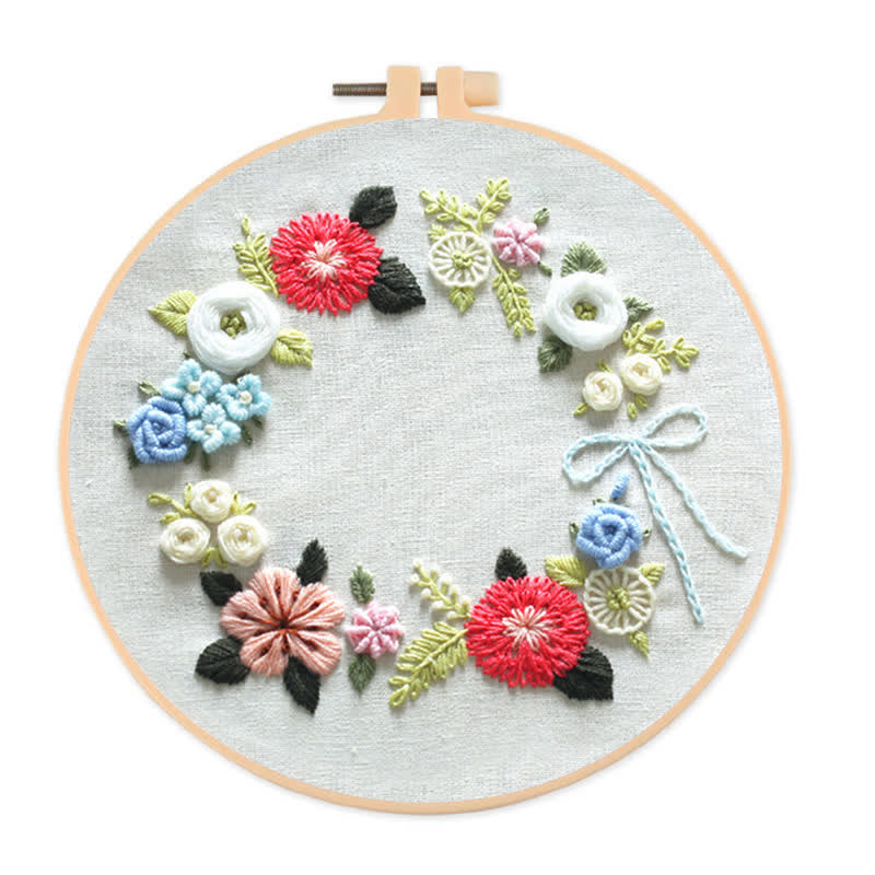 Rubbyoo Embroidery Kit - Retro Floral