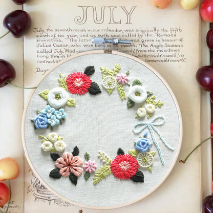 Rubbyoo Embroidery Kit - Retro Floral