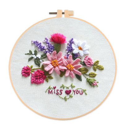 Rubbyoo Embroidery Kit - Miss You
