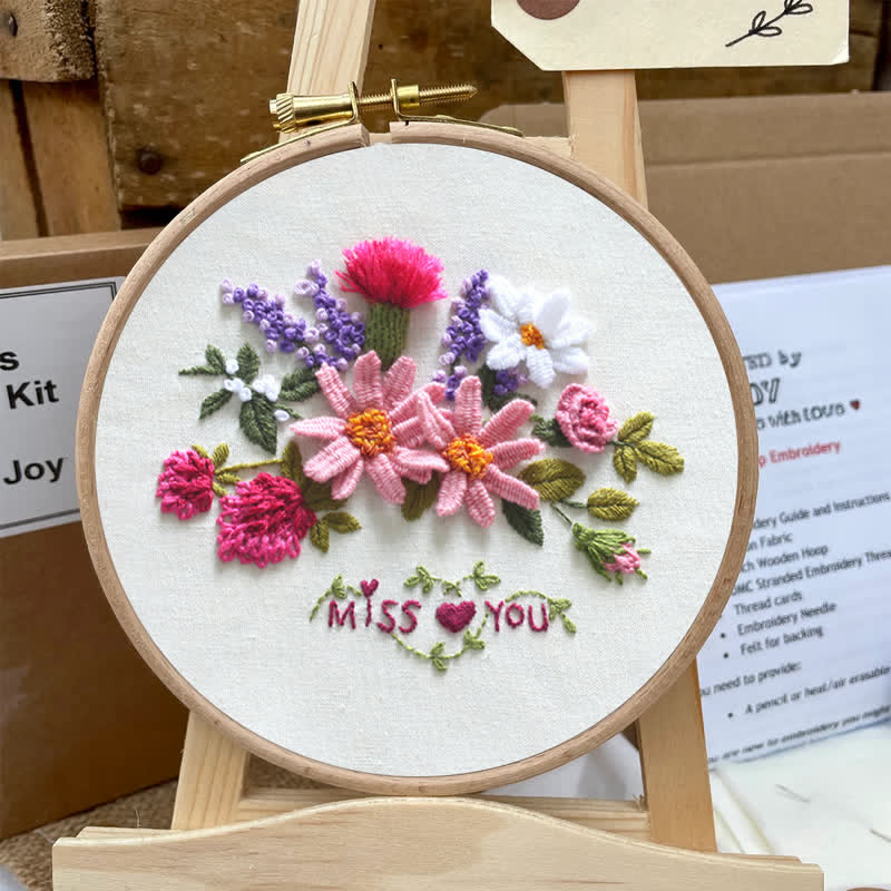 Rubbyoo Embroidery Kit - Miss You